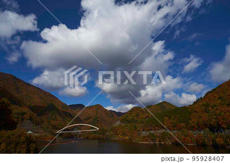 瑞牆湖畔の紅葉 瑞牆湖畔の紅葉 95928407