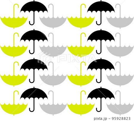 Seamless vector pattern made of umbrellas on white Seamless vector pattern made of umbrellas on white 95928823