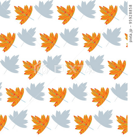 Seamless vector pattern made of autumn leaves 95928858