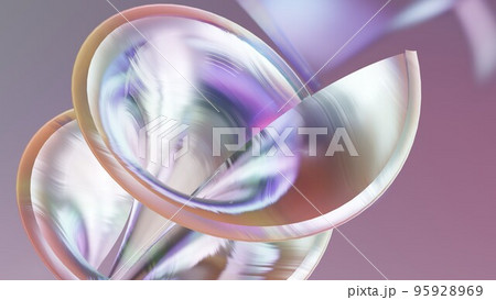 synthetic pearlescent tech holographic iridescent abstract composition, 3D rendering synthetic pearlescent tech holographic iridescent abstract composition, 3D rendering 95928969