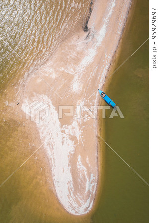 Aerial view of Koh Panyee sandbank in Phang Nga, Thailand 95929697