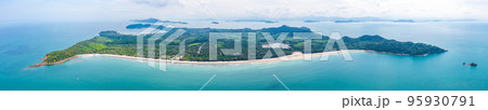 Aerial view of Koh Phayam beach in Ranong, Thailand Aerial view of Koh Phayam beach in Ranong, Thailand 95930791