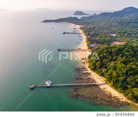 Wat koh Phayam temple on the water in Ranong, Thailand Wat koh Phayam temple on the water in Ranong, Thailand 95930860