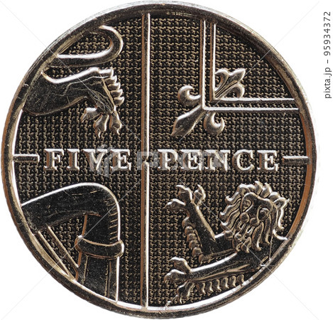 5 pence coin, United Kingdom transparent PNG 95934372