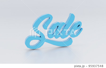 Great discount Sale 3D text banner or poster design isolate on background. Big Discount Sale Concept 95937548