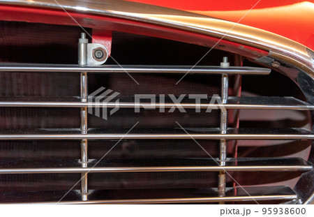 retro car grille close up retro car grille close up 95938600