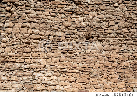 pattern old wall made of natural stone 95938735