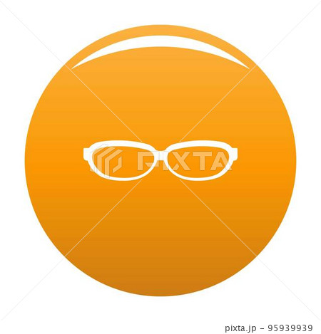 Astigmatic spectacles icon. Simple illustration of astigmatic spectacles vector icon for any design orange Astigmatic spectacles icon. Simple illustration of astigmatic spectacles vector icon for any design orange 95939939