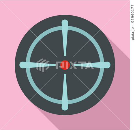 Sniper sight icon. Flat illustration of sniper sight vector icon for web design Sniper sight icon. Flat illustration of sniper sight vector icon for web design 95940177