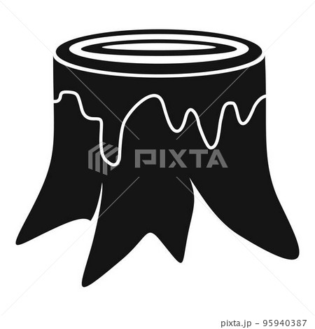 Tree trunk icon. Simple illustration of tree trunk vector icon for web design isolated on white background Tree trunk icon. Simple illustration of tree trunk vector icon for web design isolated on white background 95940387