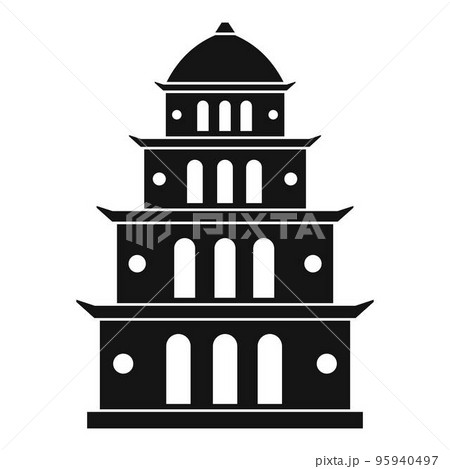 Vietnam temple icon. Simple illustration of vietnam temple vector icon for web design isolated on white background Vietnam temple icon. Simple illustration of vietnam temple vector icon for web design isolated on white background 95940497