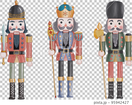 水彩-胡桃夾子 水彩-胡桃夾子 95942427