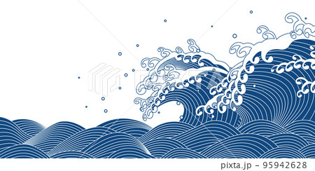 大波 背景素材 大波 背景素材 95942628