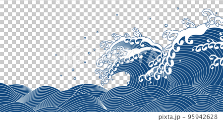 大浪背景素材 95942628