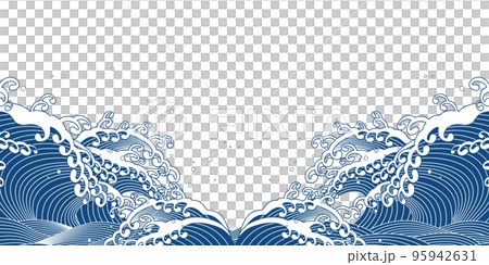 大浪背景素材 95942631