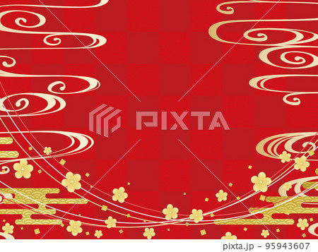 梅 和風背景素材 梅 和風背景素材 95943607