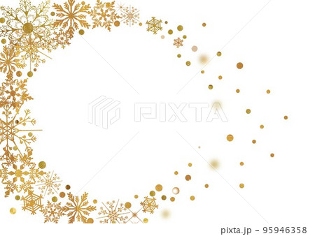 クリスマス_金の丸飾り-横1461 クリスマス_金の丸飾り-横1461 95946358