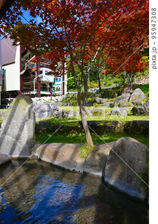 しらかば平駅 足湯 鍋平高原 しらかば平駅 足湯 鍋平高原 95947308