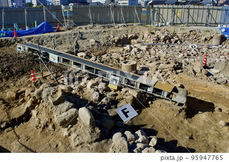 松江城下町遺跡　白潟地区の発掘　遺構 95947765