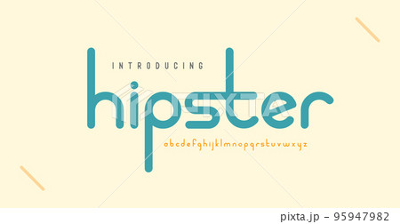 Abstract minimal modern alphabet fonts. Typography minimalist urban digital neon electric future creative logo font. vector illustration 95947982