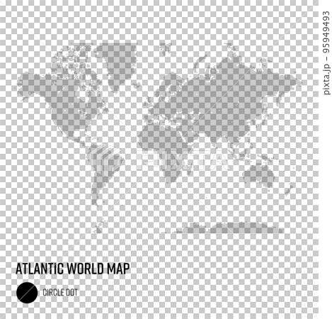 世界地圖點按以大西洋為中心的世界區域分組 95949493