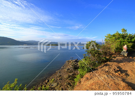 大芝島のモンサンミシェルから北の方角を望む 大芝島のモンサンミシェルから北の方角を望む 95950784