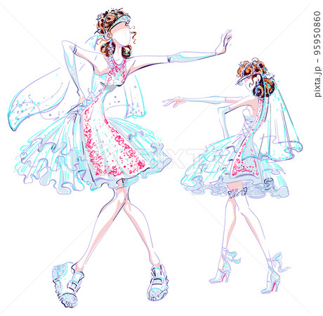 Modern fashion wedding dress in Ukrainian sports style Modern fashion wedding dress in Ukrainian sports style 95950860