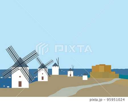 コンスエグラ　consuegra　ラ・マンチャ　la　mancha　スペイン　spain 95951024