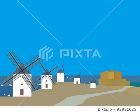 コンスエグラ　consuegra　ラ・マンチャ　la　mancha　スペイン　spain 95951025