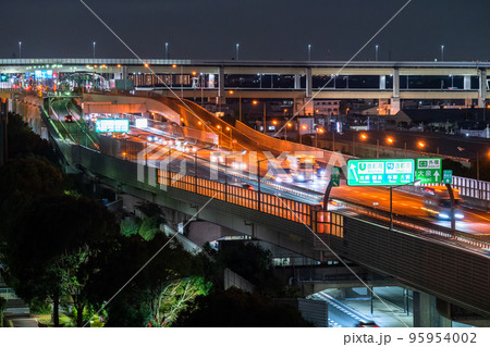 《埼玉県》美女木ジャンクションの夜景・交通イメージ 95954002