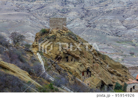 View of the monastery complex of David Gareja of Eastern Georgia View of the monastery complex of David Gareja of Eastern Georgia 95954926