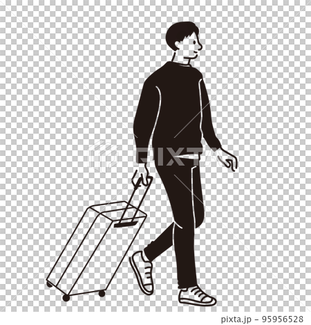 男人和手提箱去旅行 95956528