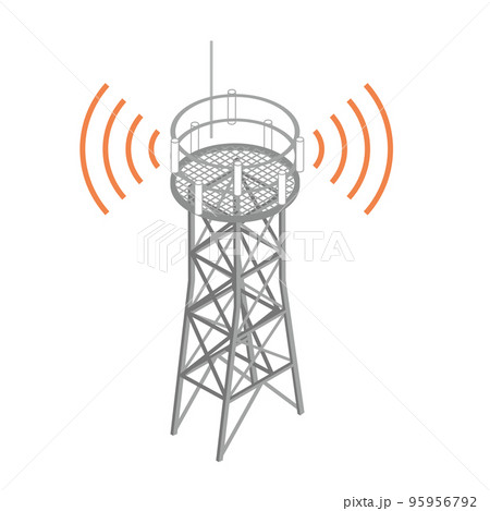 通信基地局の鉄塔 通信基地局の鉄塔 95956792