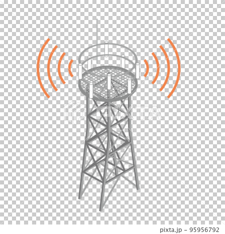 通信基地局の鉄塔 通信基地局の鉄塔 95956792
