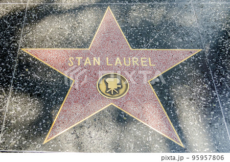 Stan Laurel's Star on Hollywood Boulevard, Los Angeles, USA Stan Laurel's Star on Hollywood Boulevard, Los Angeles, USA 95957806