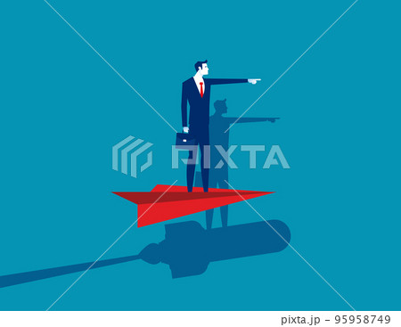 Business start up and motivation. Business aspirations vector illustration concept Business start up and motivation. Business aspirations vector illustration concept 95958749