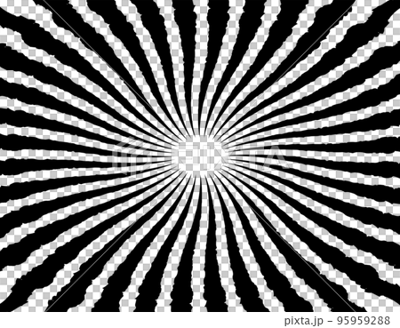 Concentrated line vortex swirl monochrome spiral rotation absorption margin space 95959288