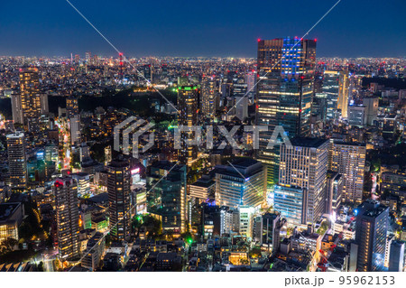 《東京都》東京ブルーナイト・都市風景 95962153