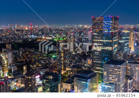 《東京都》東京ブルーナイト・都市風景 95962154