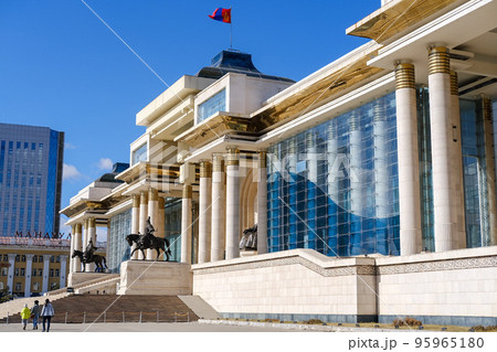 モンゴル ウランバートル 政府宮殿 モンゴル ウランバートル 政府宮殿 95965180