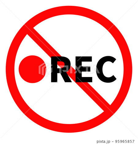 録画禁止のアイコン 95965857