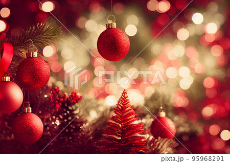 Christmas background red. Holiday christmas. 95968291