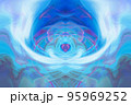 Illustration background fractal abstract artwork. Abstract background with pastel colors. Abstract Fractal Background. Futuristic Wavy Fractal artwork. abstract technology. Modern art. 95969252