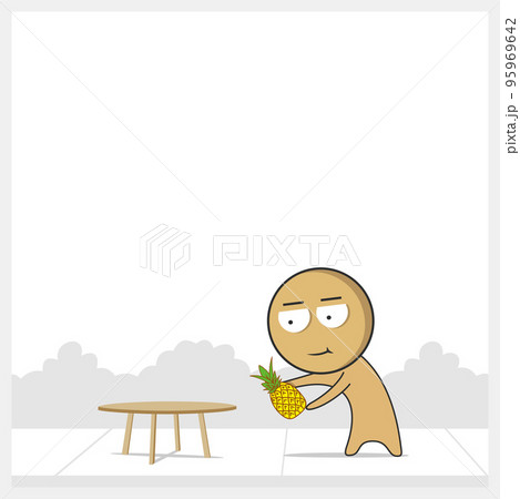 Man with pineapple Man with pineapple 95969642