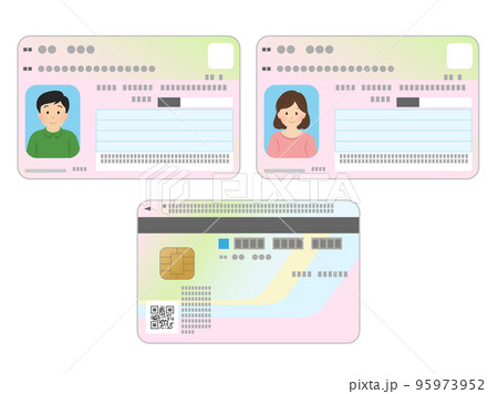 マイナンバーカード_身分証_男女 95973952