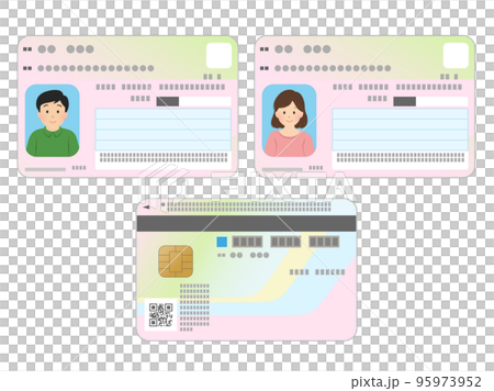 マイナンバーカード_身分証_男女 95973952