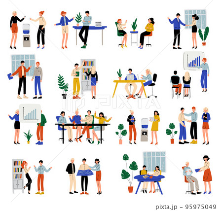People Office Worker and Business Employees at Work Performing Their Duty Big Vector Set People Office Worker and Business Employees at Work Performing Their Duty Big Vector Set 95975049