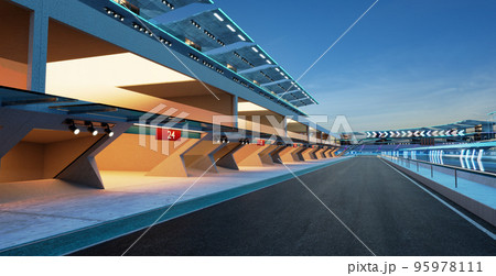 3d rendering does not exist modern racing garage 3d rendering does not exist modern racing garage 95978111