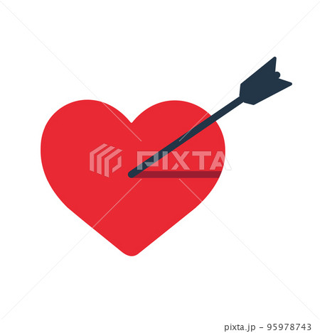 arrow on heart icon vector illustration arrow on heart icon vector illustration 95978743