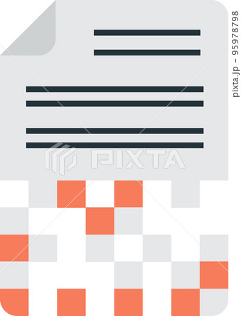 shredding illustration in minimal style 95978798